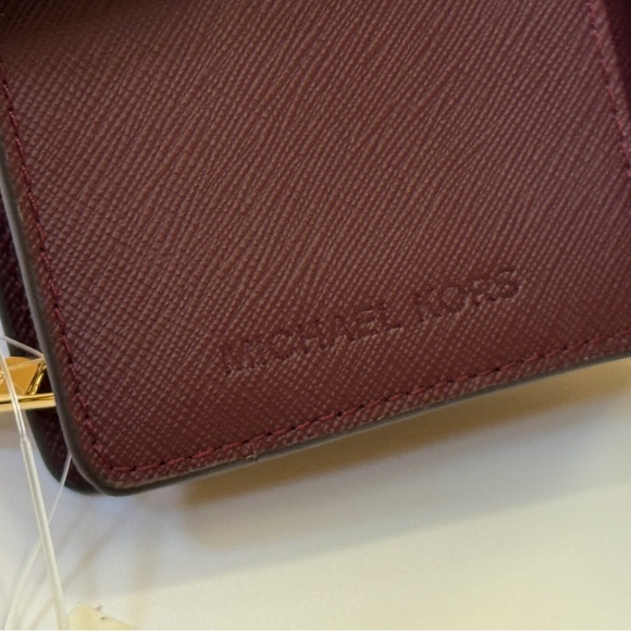 Michael Kors Jet Set Travel Bifold Wallet Oxblood - Picture 5 of 9